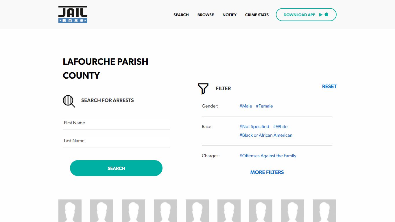 Lafourche Parish County Jail Inmate Search and Mugshots | JailBase